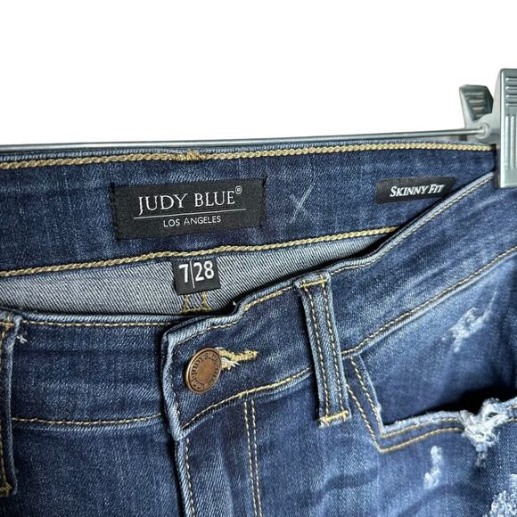 Judy Blue Skinny Fit Distressed Jeans - Picture 6 of 6